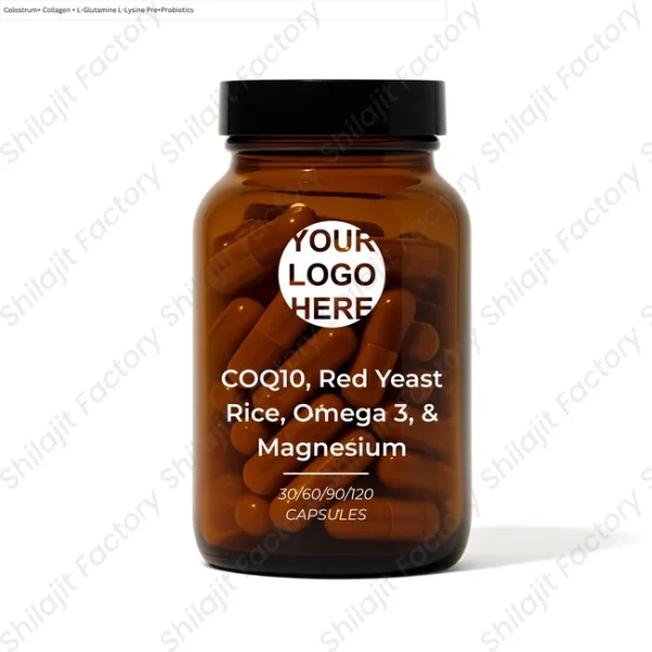 CoQ10, Red Yeast Rice, Omega-3 & Magnesium Capsules