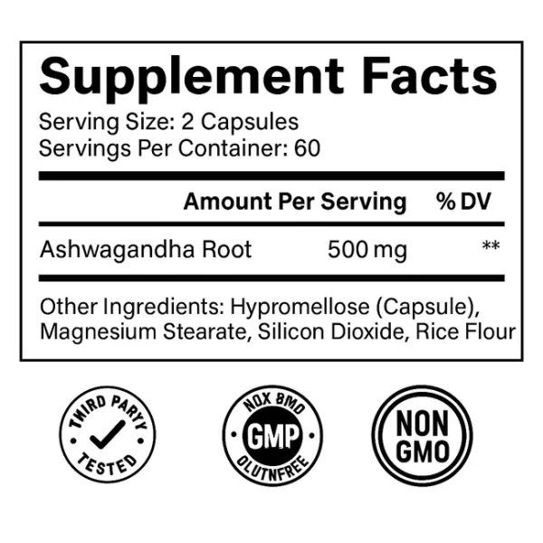 Ashwagandha Root Extract Capsules - Image 2