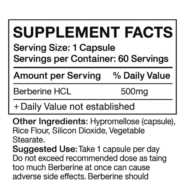 Berberine HCL Capsules - Image 2