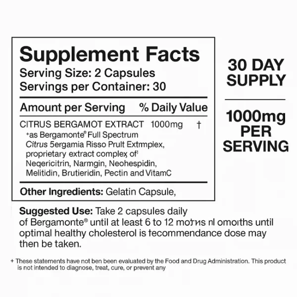 Citrus Bergamot Extract Capsules - Image 2