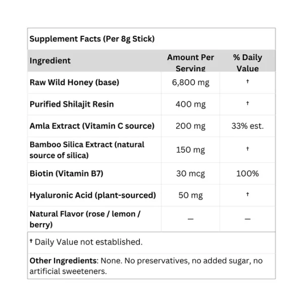 Shilajit Collagen Beauty Sticks – 8g - Image 2
