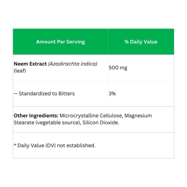 Neem Tablets – Skin & Detox - Image 2