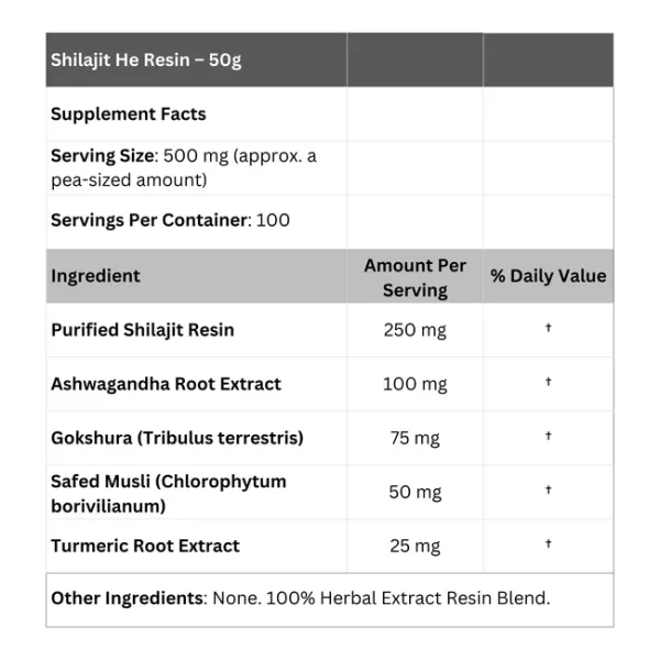 Shilajit He Resin – 50 gm - Image 2