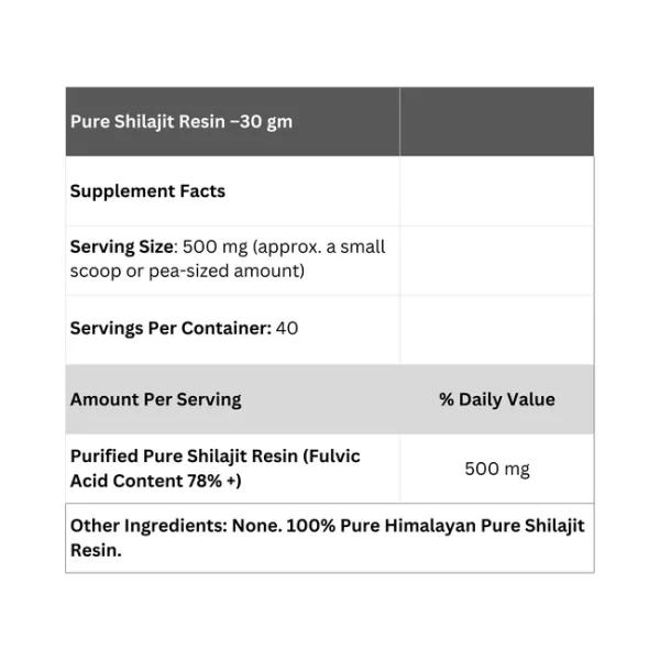 Pure Himalayan Shilajit Resin – 30 gm - Image 2