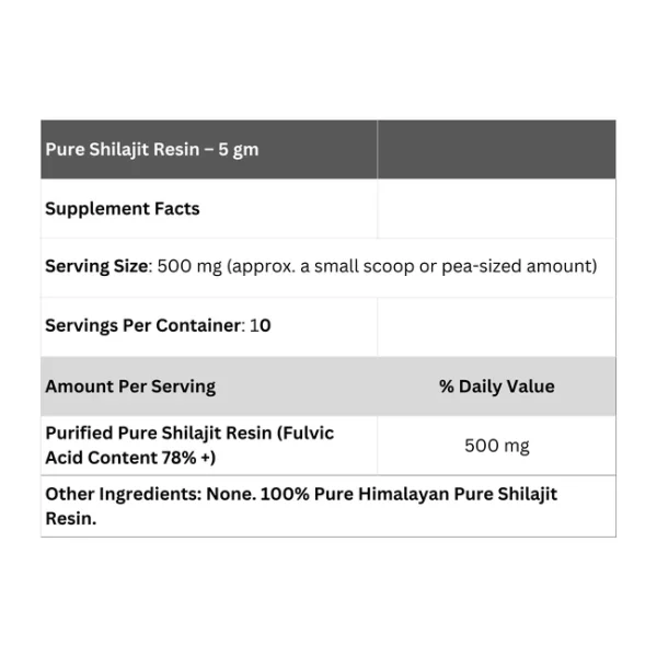 Pure Himalayan Shilajit Resin-5 gm - Image 2