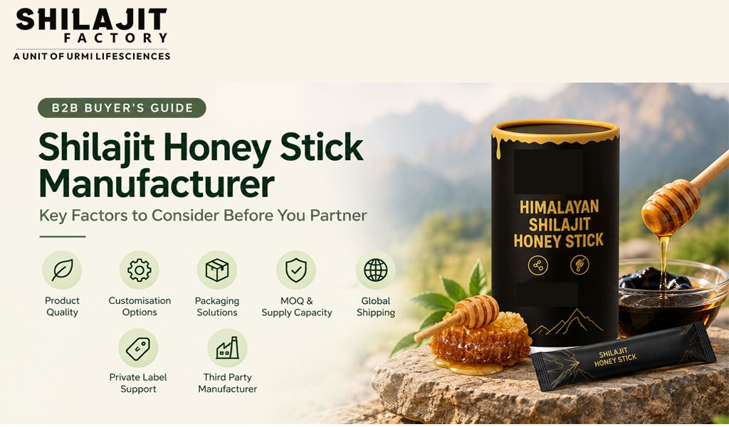 Shilajit Honey Stick Manufacturer – B2B Buyer’s Guide