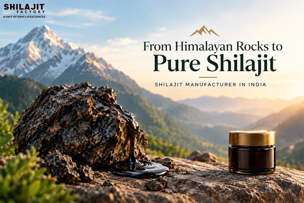 Shilajit Manufacturer in India – From Himalayan Rocks to Pure Shilajit